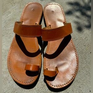 Handmade leather sandals from Argentina size 9